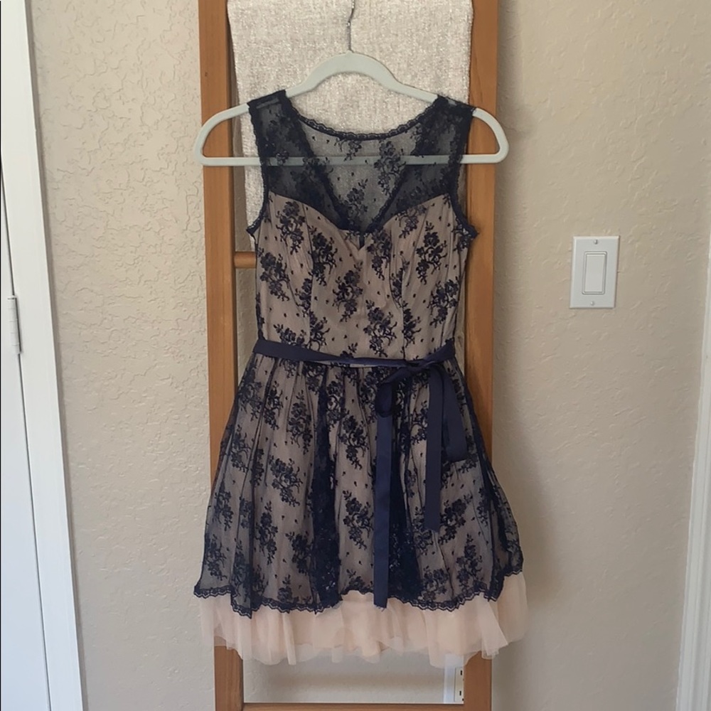 B. Darlin navy blue dress.